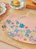 Flower Collage melamin bakke - soft pink