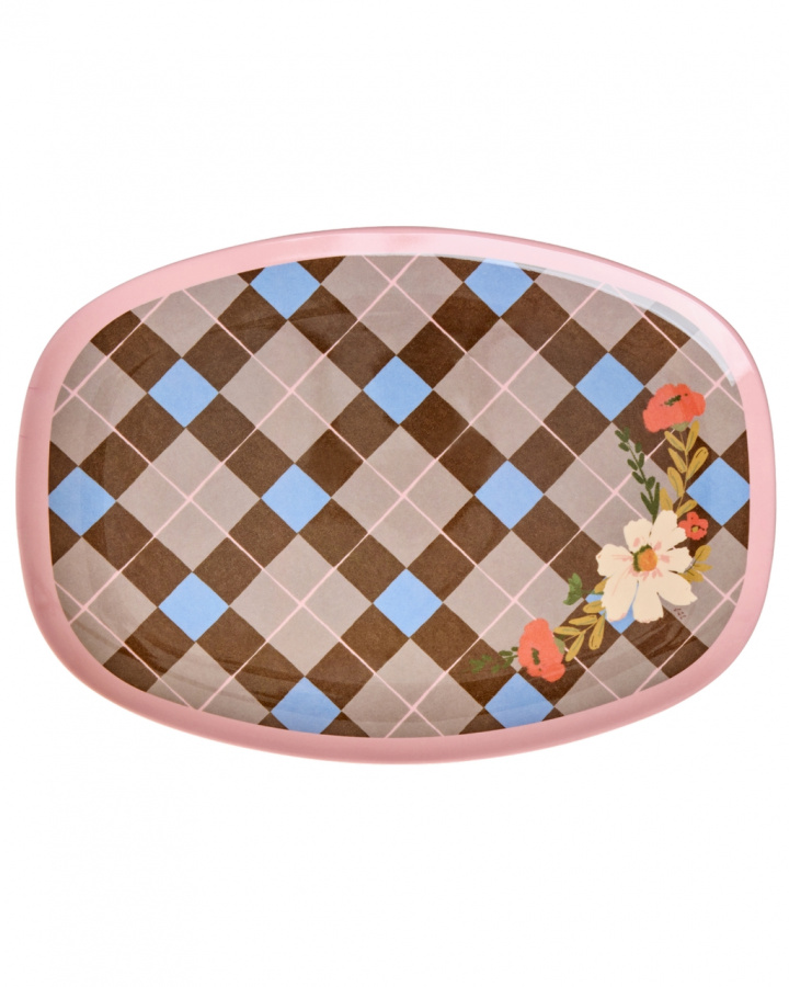 Gorgeous Tile melaminbakke - brown i gruppen Indretning / Køkken & Dækning / Brickor og grydeunderlag hos Sommarboden i Höllviken AB (MELPL-GOTI)