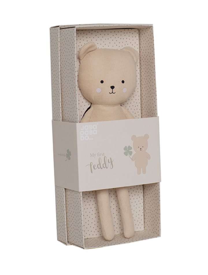 Buddy Teddy Gavesæt - beige i gruppen Gaver / Dåbsgave hos Sommarboden i Höllviken AB (N0185-J)