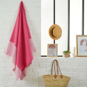 Fouta Honeycomb strandhåndklæde - fuchsia