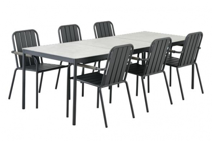 Nox spisebord 237x90 cm - Flere farver i gruppen Udendørs møbler / Materiale / Aluminiummøbler / Spisebord - Aluminiummøbler hos Sommarboden i Höllviken AB (Nox-matbord-237x90cm)