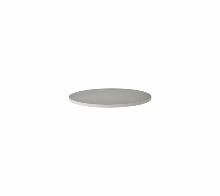 Tabel Top Ø 60 cm - Hvid/lysegrå i gruppen Udendørs møbler / Materiale / Aluminiummøbler / Andet - Aluminiummøbler hos Sommarboden i Höllviken AB (P061AWTII)