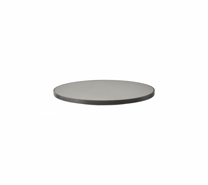 Gå bord top Ø 75 cm - Lava grå/lysegrå i gruppen Udendørs møbler / Materiale / Aluminiummøbler / Andet - Aluminiummøbler hos Sommarboden i Höllviken AB (P072ALTII)