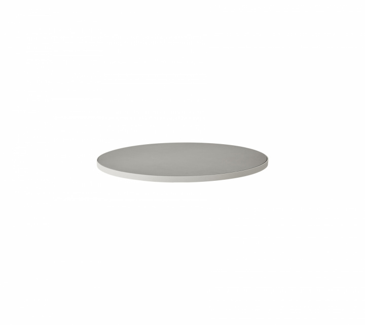 Gå bordplade Ø 75 cm - Hvid/lysegrå i gruppen Udendørs møbler / Materiale / Aluminiummøbler / Andet - Aluminiummøbler hos Sommarboden i Höllviken AB (P072AWTII)