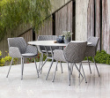 Bordplade Ø 144 cm - travertine look ceramic