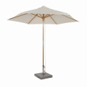 Cannes parasol m træenative 2,5 m - Natur