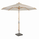 Nice parasol m trærush 3 m - Natur