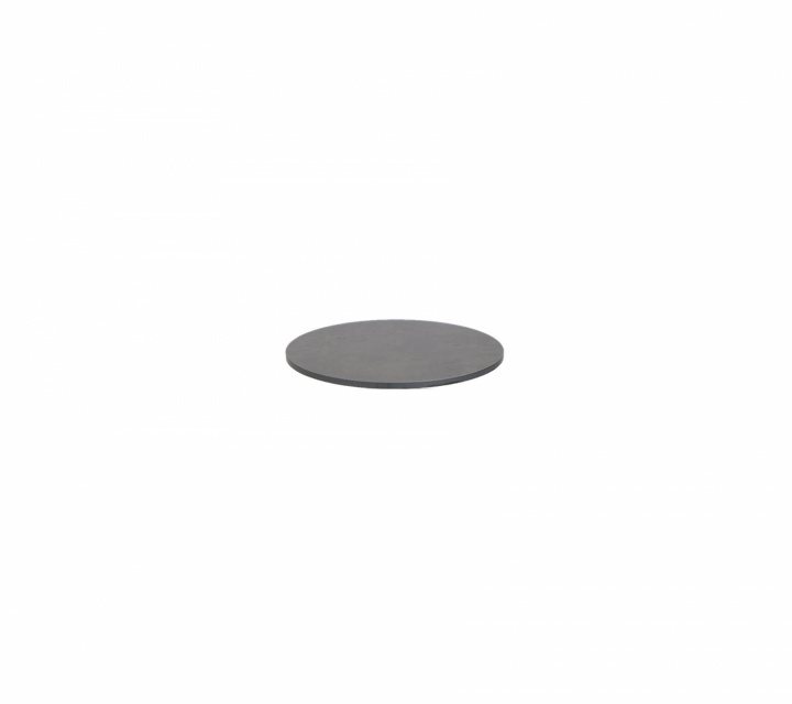 Bordsskiva Ø 45 cm - dark grey structure kompaktlaminat i gruppen Udendørs møbler / Bord / Sofabord & Sidebord hos Sommarboden i Höllviken AB (P45HPSDG)