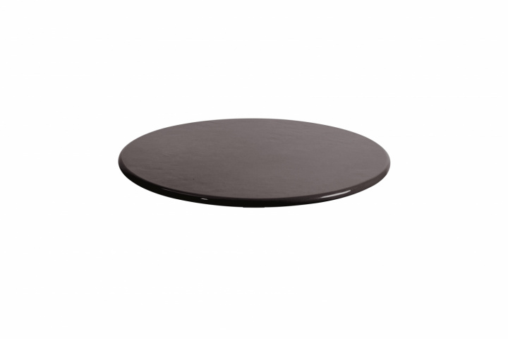 Bordsskiva Ø 70 cm - black lavasten glaserad i gruppen Udendørs møbler / Bord / Sofabord & Sidebord hos Sommarboden i Höllviken AB (P70LGB)