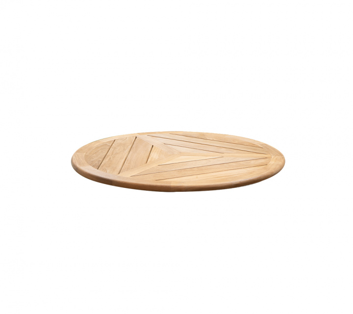 Bordsskiva Ø 80 cm - teak i gruppen Udendørs møbler / Bord / Sofabord & Sidebord hos Sommarboden i Höllviken AB (P80GT)