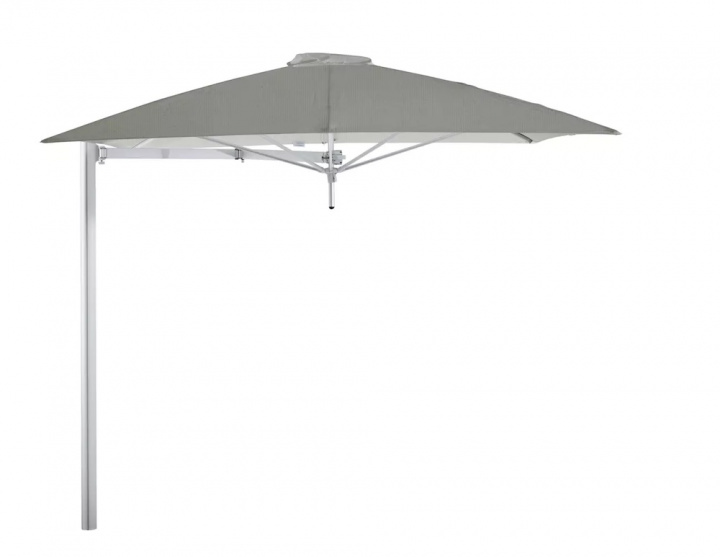 Paraflex mono parasol, square, 230 cm, Neo arm Alu - Grey i gruppen Udendørs møbler / Solbeskyttelse / Parasoller hos Sommarboden i Höllviken AB (PFMONO230NEO-GREY)