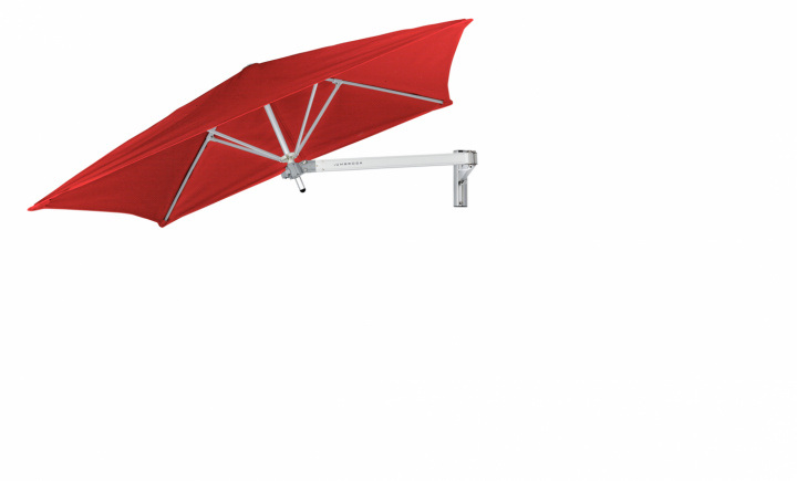 Paraflex Wall parasol, square, 190 cm, Neo arm Alu - Pepper i gruppen Udendørs møbler / Solbeskyttelse / Parasoller hos Sommarboden i Höllviken AB (PFWALL190NEO-PEPPE)
