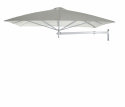 Paraflex Wall parasol, square, 230 cm, Neo arm Alu - Grey