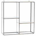Keeper Wall Shelf 4 -Compartment - Messing