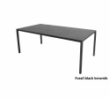 Pure spisebord 200x100 H73 cm - llavagrå/flere bordplader