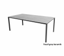 Pure spisebord 200x100 H73 cm - llavagrå/flere bordplader