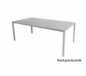 Pure spisebord 200x100 H73 cm - taupe/flere bordplader