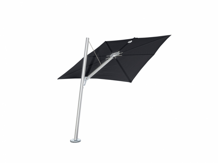 Spectra parasol forward (80°), square 250x250 cm -Alu Black i gruppen Udendørs møbler / Solbeskyttelse / Parasoller hos Sommarboden i Höllviken AB (SP250ALUN80F-BLACK)