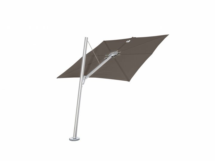 Spectra parasol forward (80°), square 250x250 cm - Alu Taupe i gruppen Udendørs møbler / Solbeskyttelse / Parasoller hos Sommarboden i Höllviken AB (SP250ALUN80F-TAUPE)