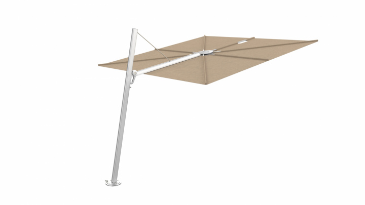 Spectra parasol forward (80°), square 300x300 cm - Alu Sand i gruppen Udendørs møbler / Solbeskyttelse / Parasoller hos Sommarboden i Höllviken AB (SP300ALUN80F-SAND)