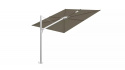 Spectra parasol forward (80°), square 300x300 cm - Alu Taupe