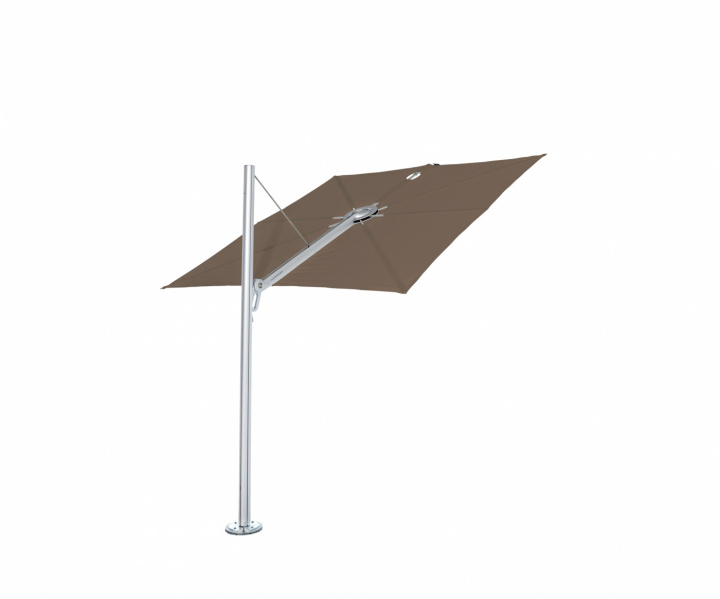 Spectra parasol straight (90°), square 300x300 cm -Alu Taupe i gruppen Udendørs møbler / Solbeskyttelse / Parasoller hos Sommarboden i Höllviken AB (SP300ALUN90S-TAUPE)