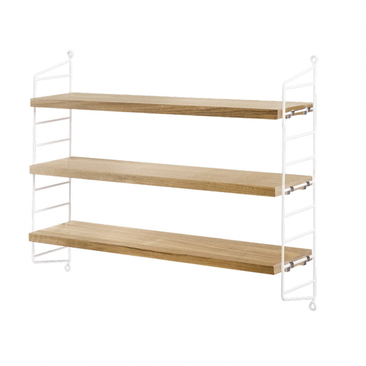 String Pocket - ek/vit i gruppen Indretning / Dekoration / Hylder og opbevaring hos Sommarboden i Höllviken AB (SP5015-05-12)