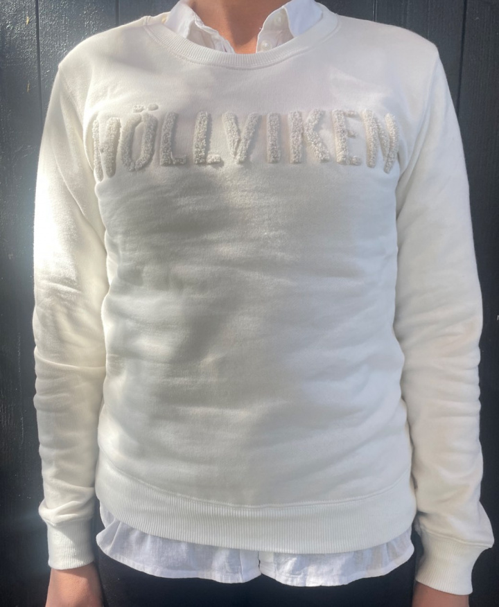 Höllviken sweatshirt dame - hvid i gruppen Indretning / Tekstiler / Tøj og tilbehør hos Sommarboden i Höllviken AB (SW2010w)