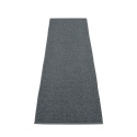 Svea tæppe - granit / sort metallisk