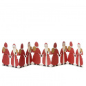 Julemanden bordsgirllang 70 cm - rubin