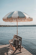 Portimao parasol Ø 2,1 m - sky blue stripe