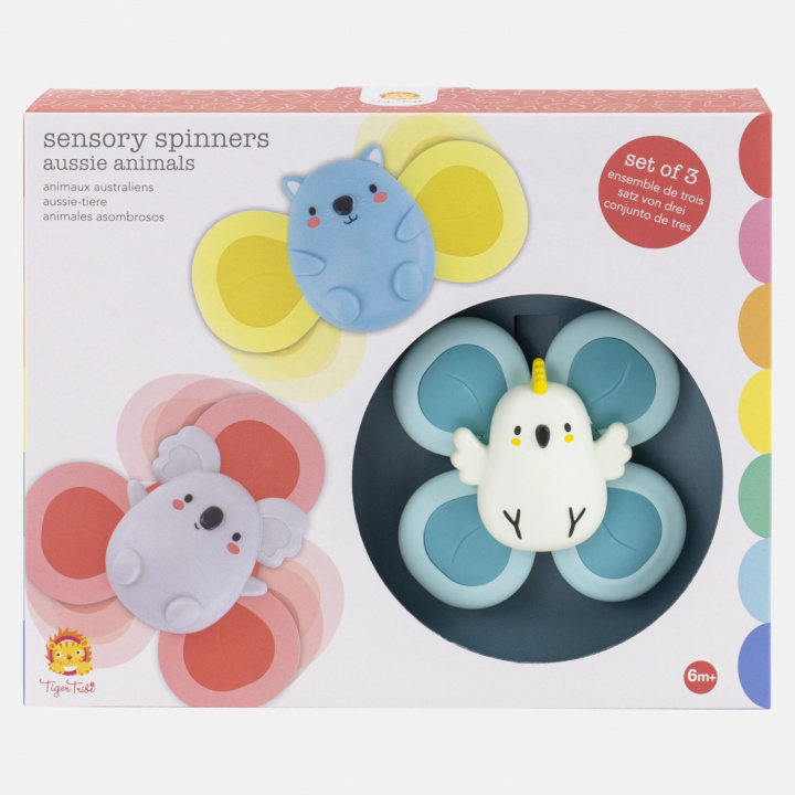 Sensory Spinners - aussie animals i gruppen Legetøj / Legetøj / 0-2 år hos Sommarboden i Höllviken AB (TT-1-1016)