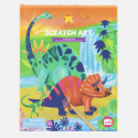 Scratch Art kreativ aktivitet - dinosaurs