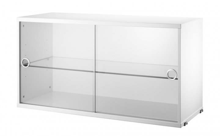 String vitrineskab 78x30 cm - hvid i gruppen Indretning / Dekoration / Hylder og opbevaring hos Sommarboden i Höllviken AB (VS7830-12-1)