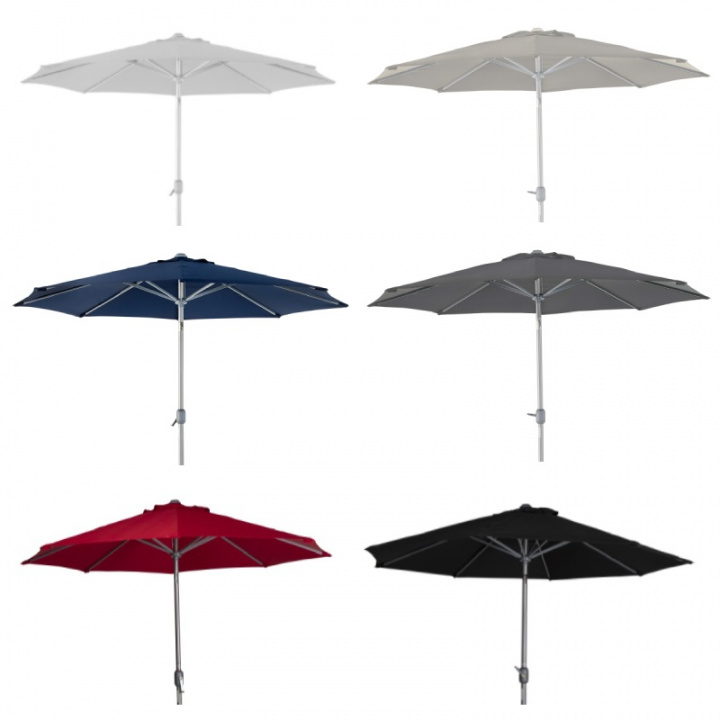 Andria parasol vipperbar Ø 3 m, flere farver i gruppen Udendørs møbler / Solbeskyttelse / Parasoller hos Sommarboden i Höllviken AB (andria-parasoll-tiltbar-3)