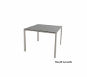 Pure spisebord 100x100 cm - taupe/flere bordsplader